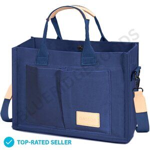Brand New GASSDA Tote Bag Blue Canvas Crossbody